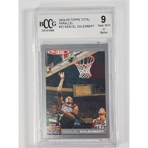 2004-05 Topps Total Basketball #20 Samuel Dalembert Graded BCCG 9 Mint or better